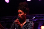 Joy Frempong of Filewile performing at Montreal Jazz (photo by Seth Rogovoy)