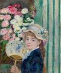 Pierre-Auguste Renoir (French, 1841–1919), Girl with a Fan, c. 1879. Oil on canvas, 65.4 x 54 cm. © Sterling and Francine Clark Art Institute, Williamstown, Massachusetts, USA, 1955.595