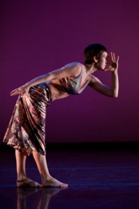 Elena Demyanenko of Trisha Brown Dance Company in 'Foray Forêt' (photo Karli Cadel)