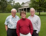 Broadcaster Ron Della Chiesa, producer Brian Bell, and sound engineer Jim Donahue (photo by Fred Collins)