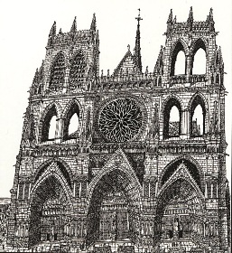 Cover illustration from “Cathedral,” David Macaulay. ©1973 David Macaulay. All rights reseved. 