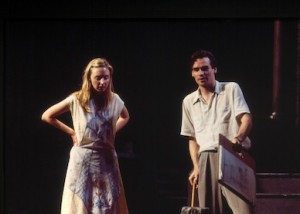 Hope Davis and Robert Sean Leonard in WTF's 'Dead End' 1997 (Richard Feldman)