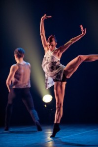 Céline Cassone and Alexander Hille of Les Ballets Jazz de Montreal; photo Benjamin Von Wong, courtesy of Jacob's Pillow Dance