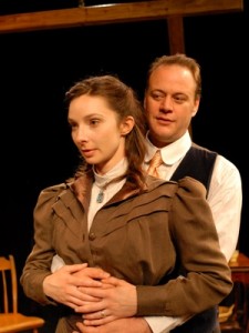 Allison McLemore (Adelaide) and Justin Campbell (George), photo by Rick Teller