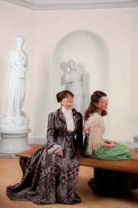 (L-R) Ariel Bock as Mrs. Quentin and Ava Lindenmaier in The Quicksand, part of TWO BY WHARTON  (photo Kevin Sprague)