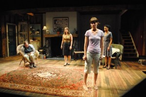 Molly Camp, Miriam Silverman, James McMenamin and Kelly McCreary in 'Extremies' (photo Abby LePage)