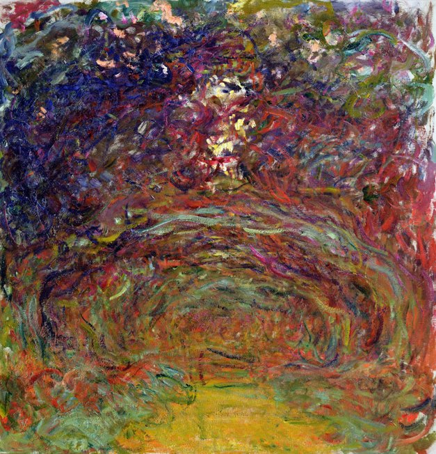 Claude Monet (French, 1840–1926), The Path under the Rose Arches, c. 1920–22. Oil on canvas, 36 1/4 x 35 in. (92 x 89 cm). Musée Marmottan Monet, Paris, 5104