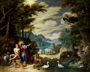 'Creation of Adam in the Paradise' by Jan Breughel the Younger
