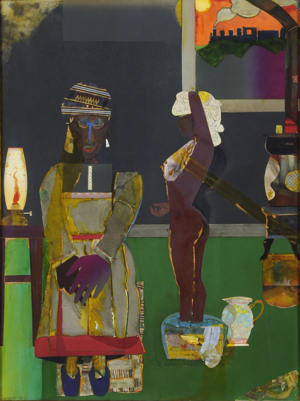 Romare Bearden, Prelude to Farewell, 1981, collage, 49 x 37 ¼ in., Courtesy The Studio Museum in Harlem, Gift of Altria Group, Inc.