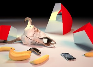 Takeshi Murata, Golden Bananas, 2011. Courtesy of the artist, Ratio 3 and Salon 94