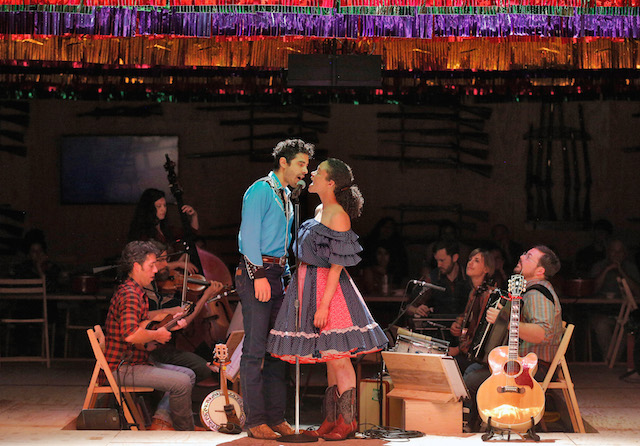 Bard Summerscape's 'Oklahoma,' with- Amber Gray, Laurey; and Damon Daunno, Curly (photo  Cory Weaver)