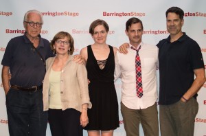 'His Girl Friday' playwright John Guare, director  Julie Boyd, and 'Friday' cast members