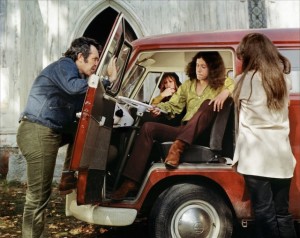 The young Arlo Guthrie in a scene from "Alice's Restaurant," the film.