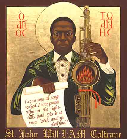 An iconic portrayal of John Coltrane
