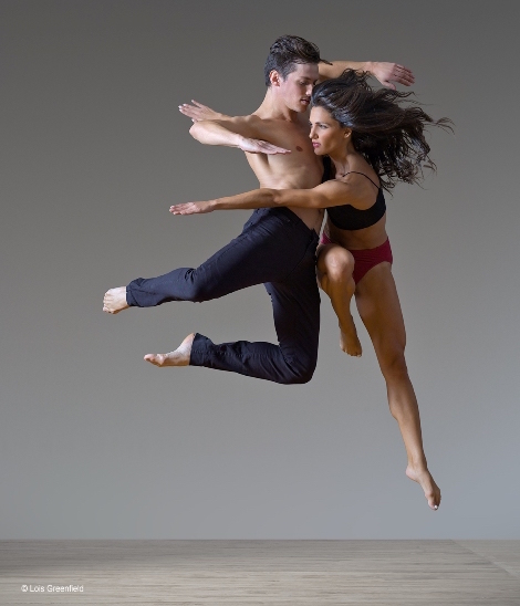 Ian Spring and Elena d’Amario of Parsons Dance (photo Lois Greenfield)